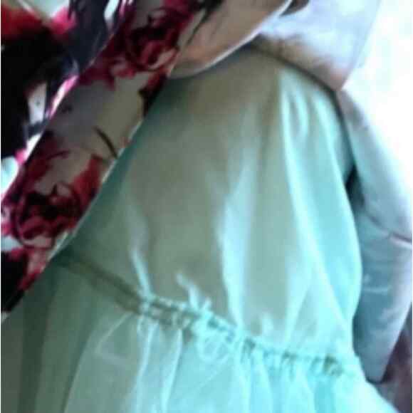 Blondie Nites by Stacy Sklar NEW Satin Floral Tulle Formal Layered Mini Skirt 13 - Picture 6 of 7